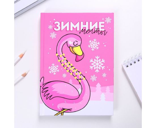 Ежедневник "Зимние мечты" А5 7БЦ 160 л 5095230 5095230