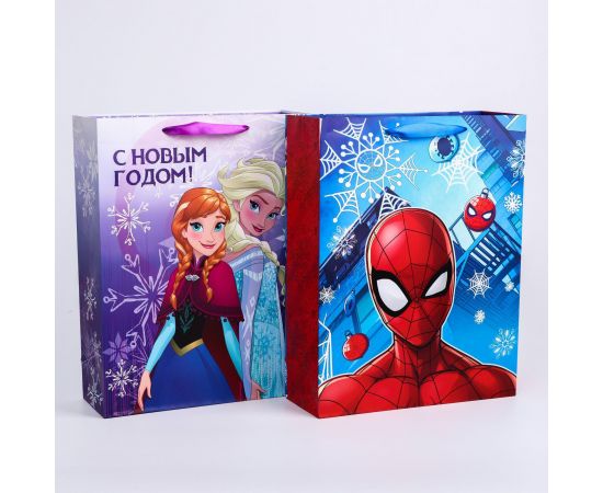 Пакет ламинат "С Новым Годом!", Disney, 31х40х11 см,  МИКС 1   5289712 5289712