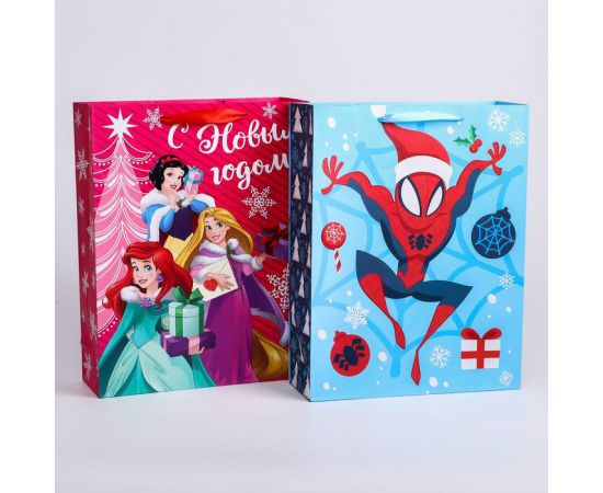 Пакет ламинат "С Новым Годом!", Disney, 31х40х11 см, МИКС 2   5289713 5289713