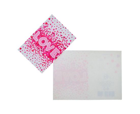 Открытка-шильдик "LOVE" много сердец, 5450875 5450875