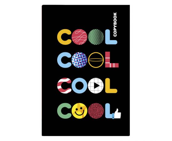 Тетрадь ВЕСЕЛАЯ ГРАФИКА / А5, 145х215 мм, 96 л., твёрдый переплёт 57414