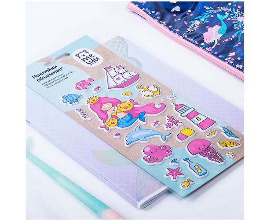 Наклейки объемные MESHU "Under the sea", 10*24см, 25 наклеек, инд. уп., европодвес MH_33130