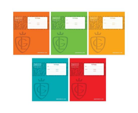 Тетрадь 24л., линия Greenwich Line "Royal book", УФ-лак, 80г/м2 N5c24-15953
