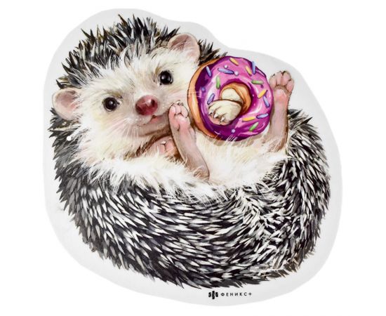 Коврик для компьютерной мыши, ЁЖИК (210х210 мм, ПВХ, 2 мм) 53069