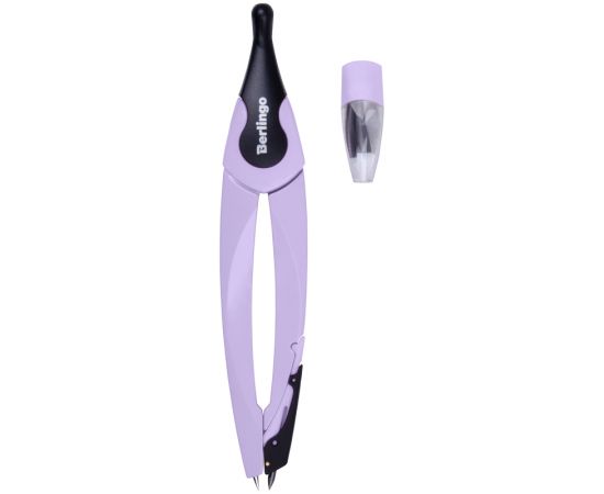 Готовальня Berlingo "Instinct", 2 предмета, циркуль 135мм, лаванда, пластиковый футляр DS_00002a
