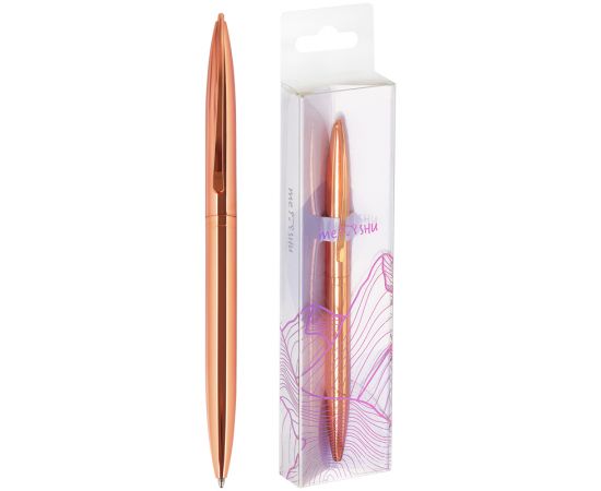 Ручка шариковая автоматическая MESHU "Rose gold" синяя, 1,0мм MS_93966