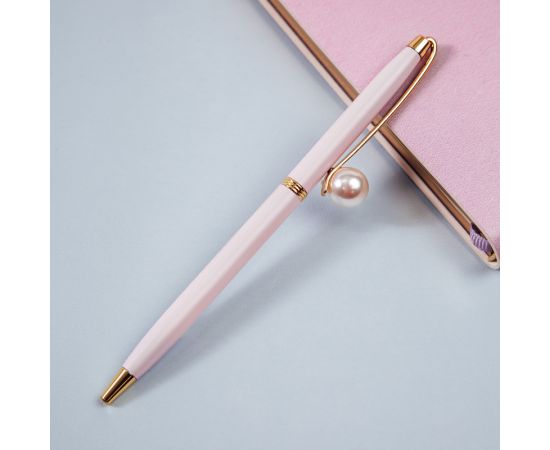 Ручка шариковая автоматическая MESHU "Pink jewel" синяя, 1,0мм MS_94048