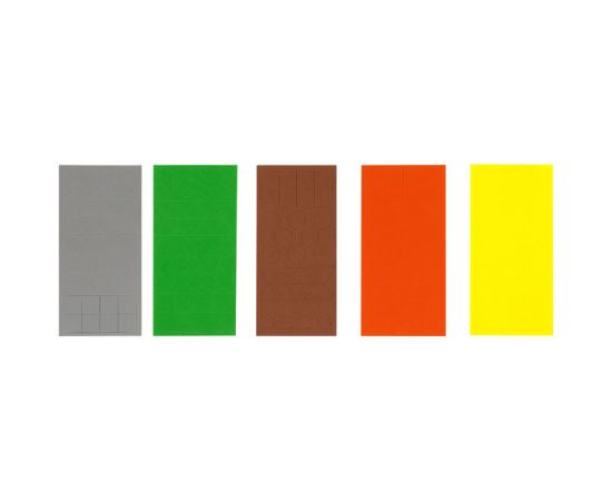 Аппликация фигурная из мягкого пластика EVA ТРИ СОВЫ "Животные Африки", 5 фигур, 190 элементов АП_46529