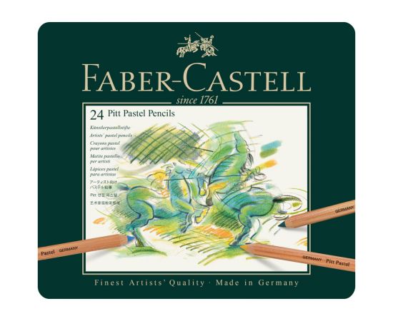 Пастельные карандаши Faber-Castell "Pitt Pastel" 24цв., метал. коробка 526195