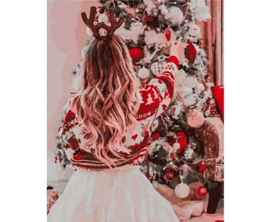 Картина по номерам 40х50 OK 11226 Эксклюзив!!! Новогодняя елка OK 11226