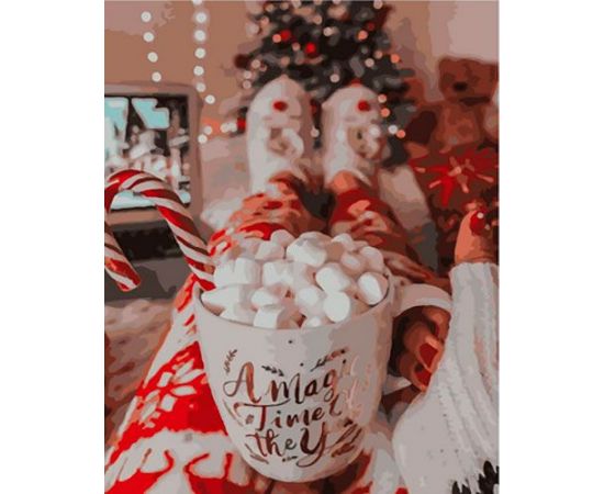 Картина по номерам 40х50 OK 11227 Эксклюзив!!! Новогодняя атмосфера OK 11227