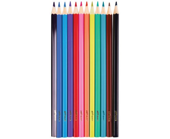 Карандаши цветные пластиковые ArtSpace "Подводный мир", 12цв., заточен., картон, европодвес 237346