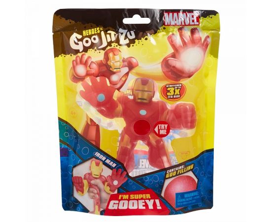Гуджитсу. Игрушка тянущаяся фигурка Железный Человек. ТМ GooJitZu 38180 38180