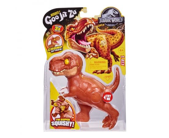 Гуджитсу Мини Игр Ти-Рэкс Мир Юрского периода тянущ фигур. ТМ GooJitZu 40072 40072