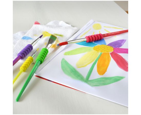 Набор кистей Faber-Castell 4шт., круглые № 10, 2, 6, плоская №12, блистер, европодвес 481600