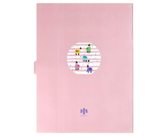 Папка для документов пластиковая А4, 32.5х22х1.7 см, 8 отделение (-я), кнопка, дно с расширением 48309