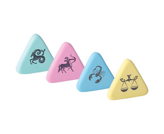 Ластик Berlingo "Horoscope", треугольный, натуральный каучук, 35,7*35,7*9мм Blc_00260