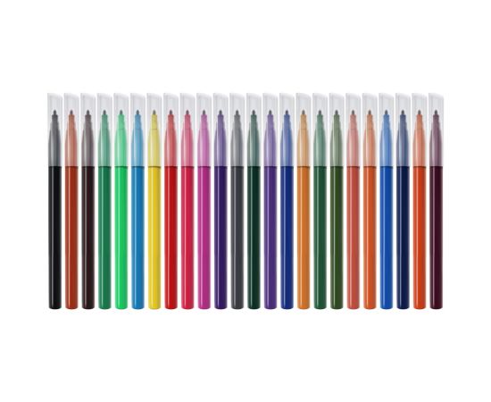 Фломастеры Berlingo "Замки", 24цв., смываемые, картон, европодвес WP00224