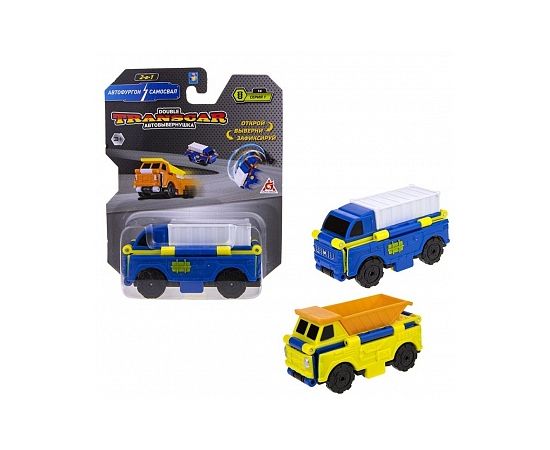 Transcar 2в1: Автофургон – Самосвал, 8 см, блистер Т18289 Т18289