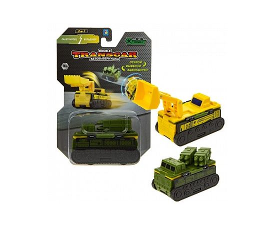 Transcar Double: Ракетоносец – Бульдозер, 8 см, блистер Т20786 Т20786