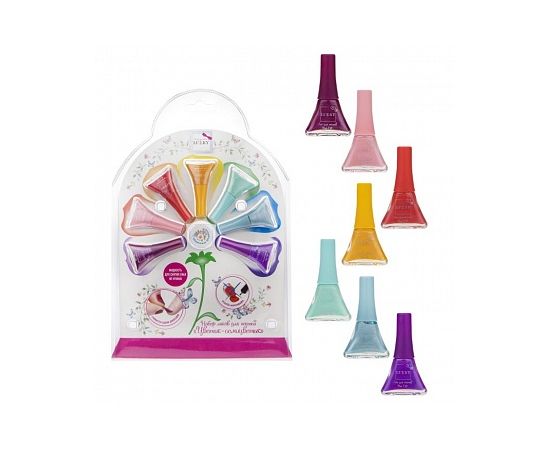 Lukky набор лаков для ногтей "Цветик-Семицветик", 7 цветов Т20987 Т20987