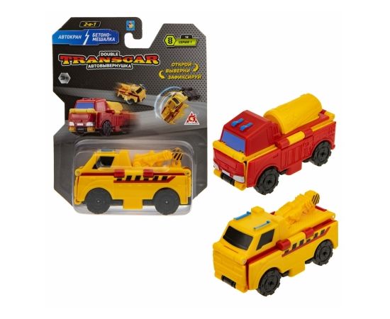Transcar Double: Автокран – Бетономешалка, 8 см, блистер Т21858 Т21858
