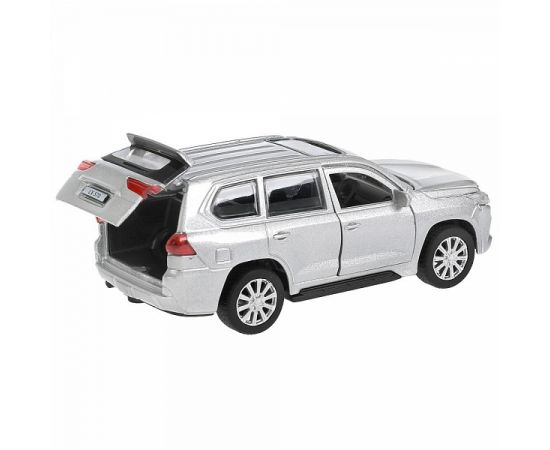 Машина металл LEXUS LX-570 длина 12 см, двери, баг, инерц, серебристый 280929 280929