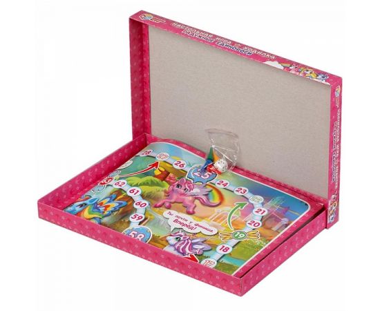 Настольная игра-ходилка "Радужные единороги" 309837 309837