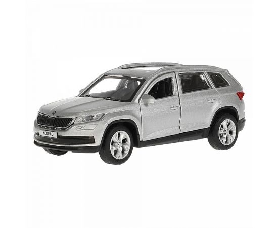 Машина металл SKODA KODIAQ МАТОВЫЙ 12 см, двери, багаж, инер, серый, кор 315125 315125