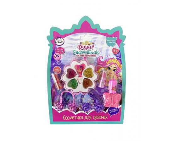 Набор косметики Enchantimals тени с блестками, лак, помады для губ 335459 335459