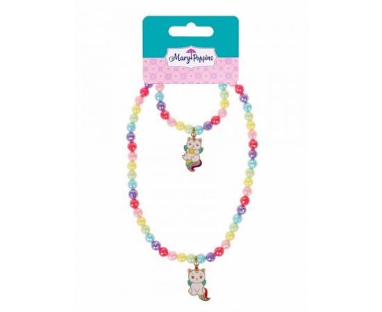Набор бусы и браслет с подвеской "Радужный Кэтикорн" 455447 455447