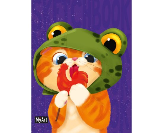 MyArt. MeowBook СКЕТЧБУК. Котик с леденцом 80-7969