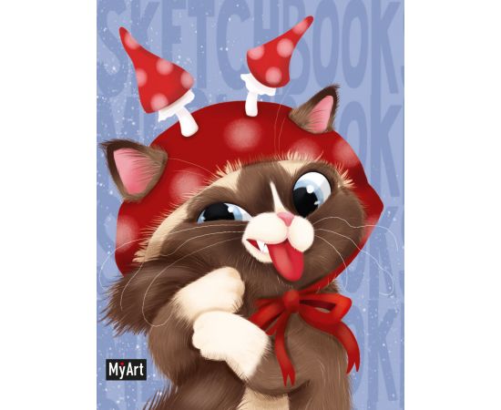 MyArt. MeowBook СКЕТЧБУК. Котик в шапке 80-7970