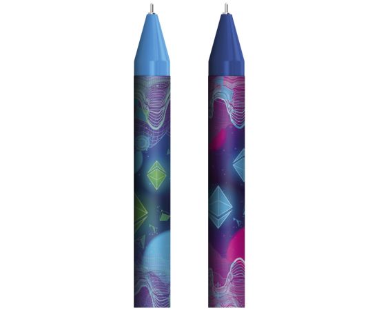 Ручка шариковая автоматическая Berlingo "Retro Future" синяя, 0,7мм, рисунок на корпусе, ассорти CBm_70S08