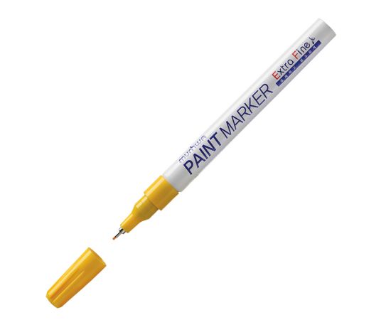 Маркер-краска MunHwa "Extra Fine Paint Marker" желтая, 1мм, нитро-основа EFPM-08