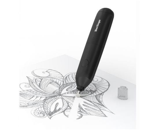 Ластик электрический Berlingo “Eraze”, в комплекте 20 сменных ластиков, мешочек для хранения, PVC бокс Eer_00001