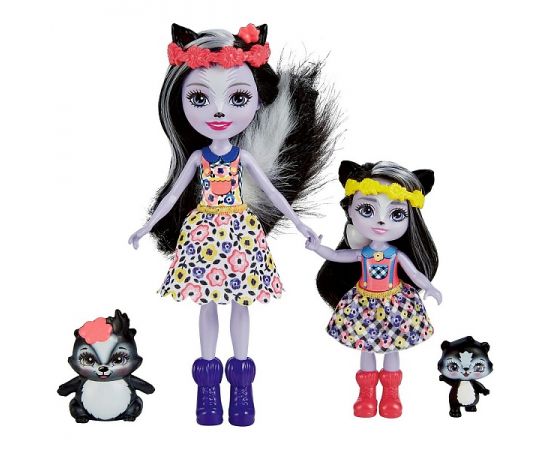 Набор игровой Enchantimals Сестрички с питомцами Сейдж и Сабелла Скунси  HCF82 HCF82