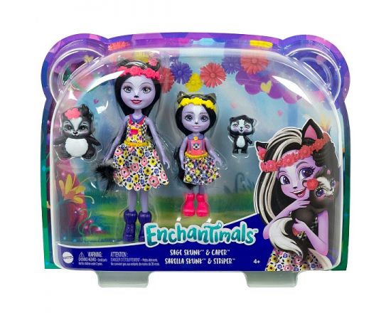 Набор игровой Enchantimals Сестрички с питомцами Сейдж и Сабелла Скунси  HCF82 HCF82