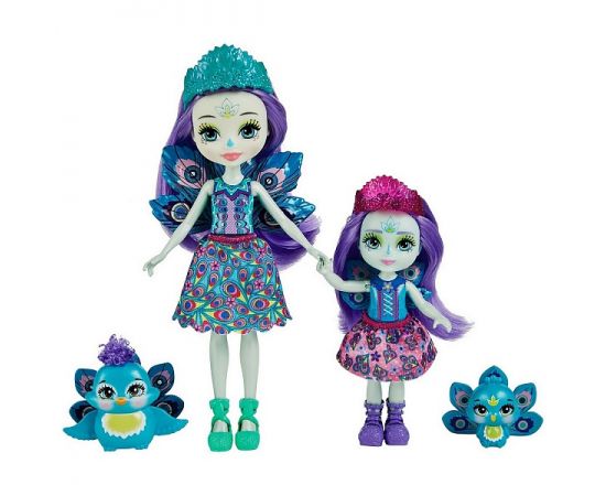Набор игровой Enchantimals Сестрички с питомцами Пэттер и Пьера Павлина HCF83 HCF83
