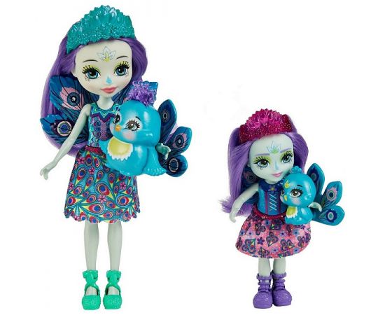 Набор игровой Enchantimals Сестрички с питомцами Пэттер и Пьера Павлина HCF83 HCF83