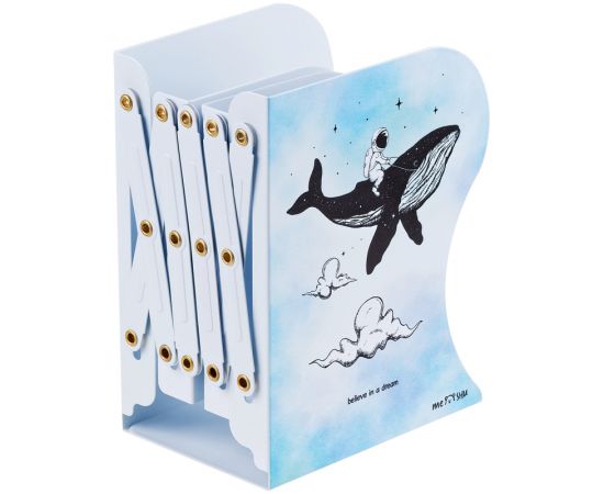 Подставка для книг MESHU "Space Whale", 3 отделения, раздвижная MS_45153