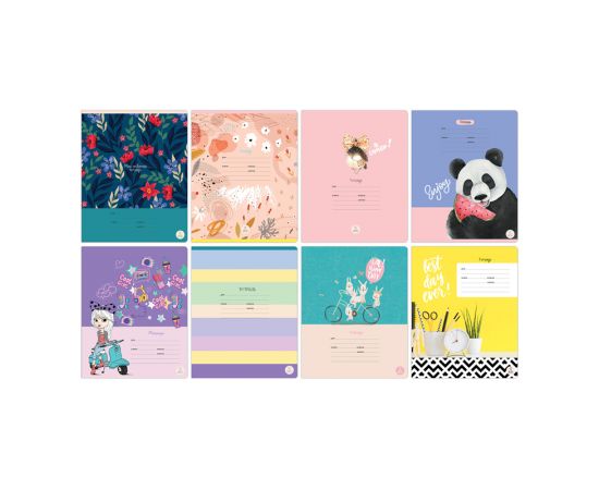 Тетрадь 12л., линия BG "Mix-8, Девочки" Т5ск12 11698