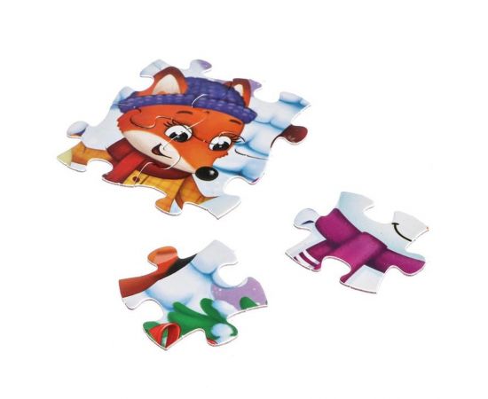 Пазлы в металлической коробке «Новогодние забавы», 54 детали 4868656