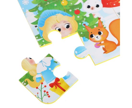 Пазл с музыкальным чипом «Дедушка Мороз и Снегурочка» 6888839