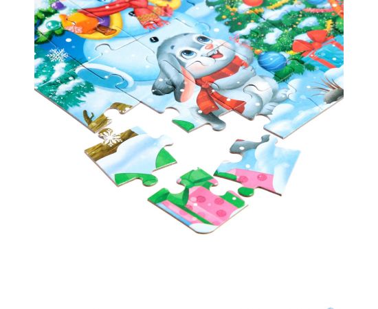 Пазлы набор 4 в 1 «Дарим новогодние подарки» 7755637