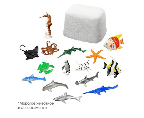 Мини набор для проведения раскопок Бумбарам "Морские животные" DIG-33