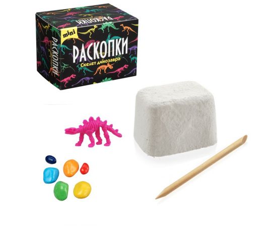 Мини набор для проведения раскопок Скелет динозавра dig-37 dig-37