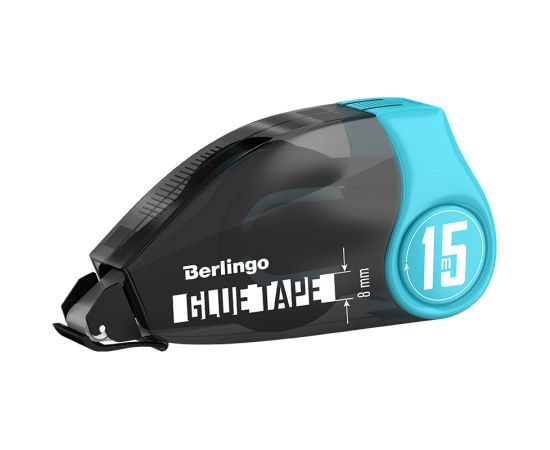 Клей-лента 8мм*15м, Berlingo, европодвес FNk_08015
