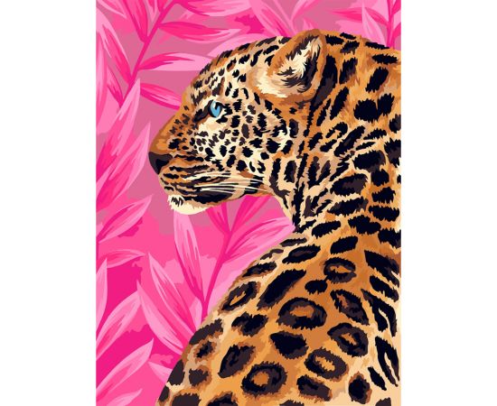 Картина по номерам на картоне ТРИ СОВЫ "Гепард", 30*40, с акриловыми красками и кистями КК_44037