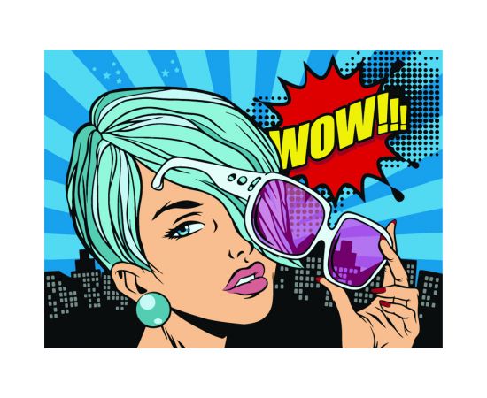 Картина по номерам на картоне ТРИ СОВЫ "Wow. Style", 30*40, с акриловыми красками и кистями КК_44057